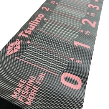 メッシュタイプのフィッシングメジャー　(グレー／ピンク)